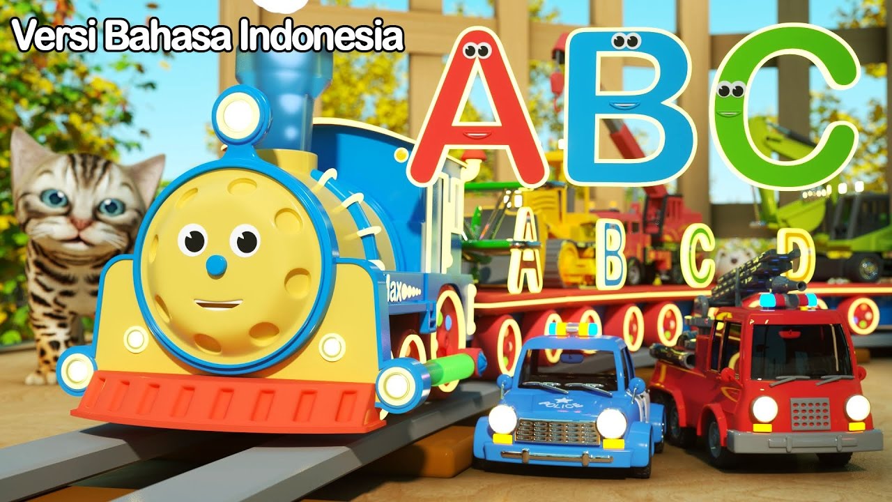 Belajar Huruf Huruf bersama MAX si Kereta yang Bercahaya | TOYS ( Huruf dan Mainan)