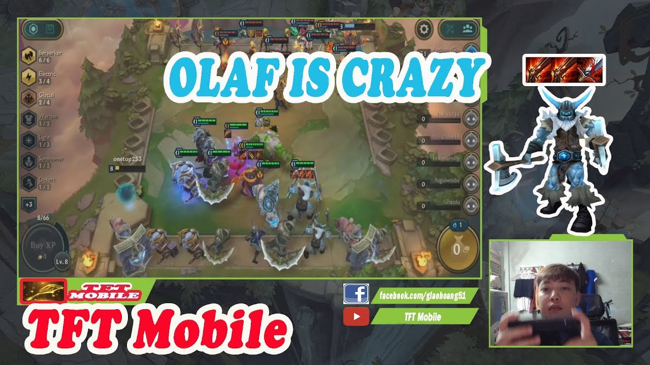 [ TFT MOBILE] Olaf is Crazy with Double Rapid Firecannon and Bloodthirster