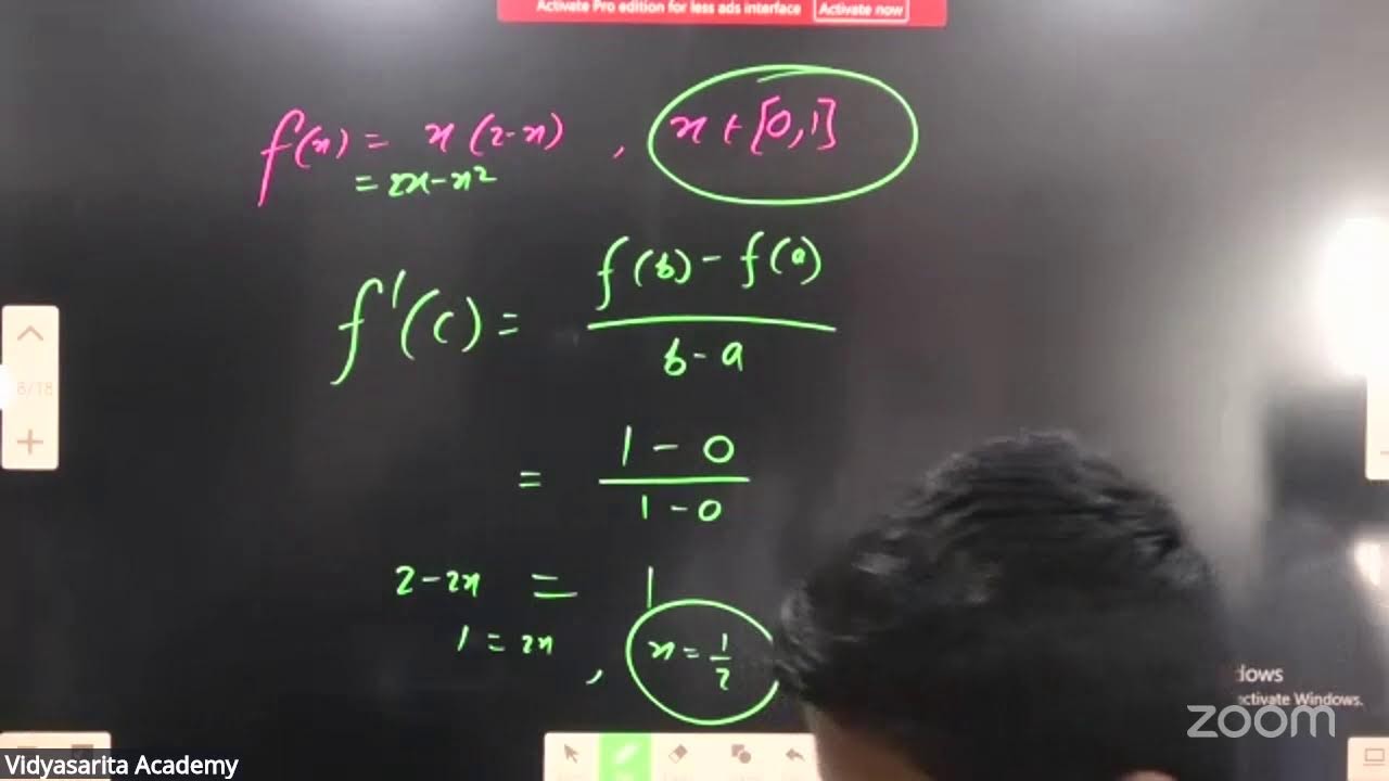 Application Of Derivatives L-09 | 10-02-2026 | Pulkit Sir | Math's 11th B2 JEE | VSA
