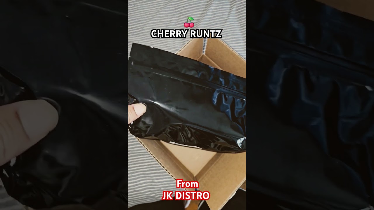 Quarter Pound of Cherry Runtz from JK Distro #premium #thcareview #theplug #greattasting