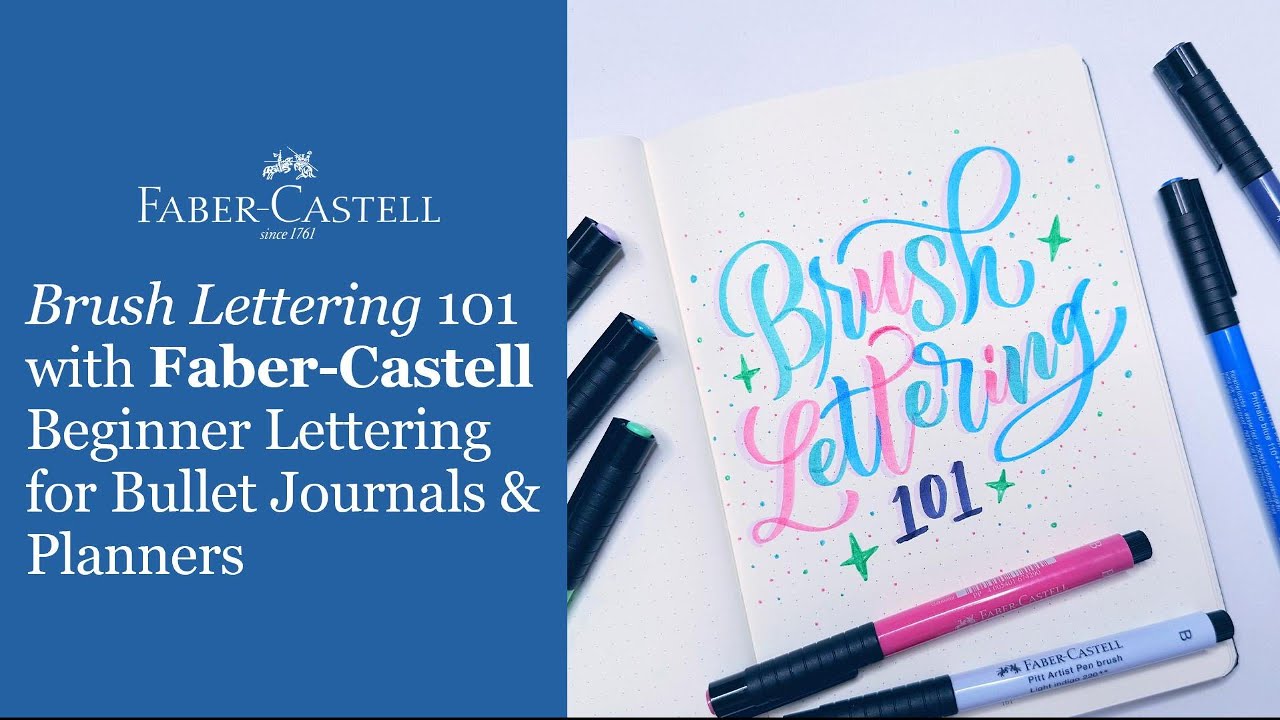 Основы каллиграфии с использованием ручек FaberCastell PITT Artist.