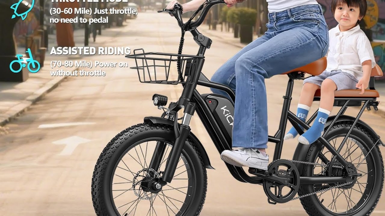 RIDE WITH A FRIEND! 👫 2-Seater 1500W Fat Tire E-Bike Review 🚲✨