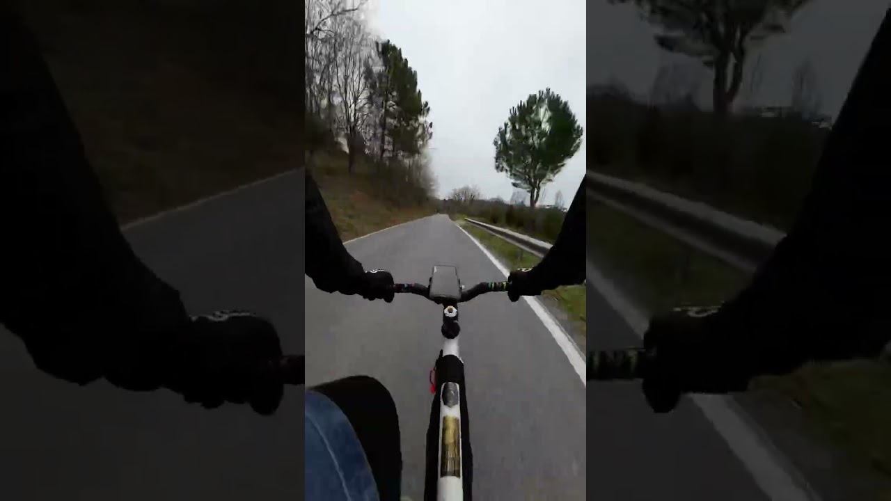 Finale Ligure BRAKELESS fixed gear downhill         Ex base NATO (fast up)