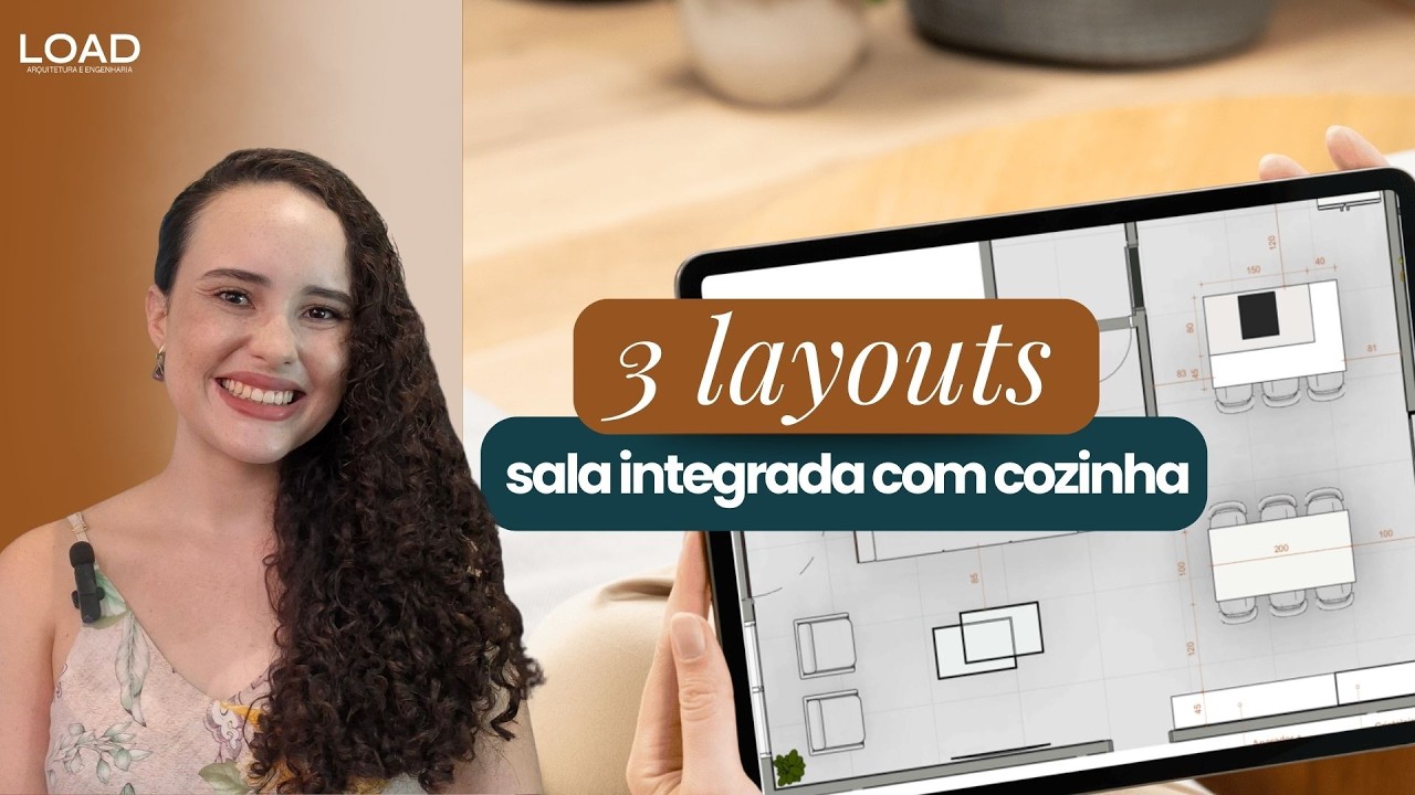 Sala integrada com cozinha? Veja 3 opções de layout que fizemos para essa casa