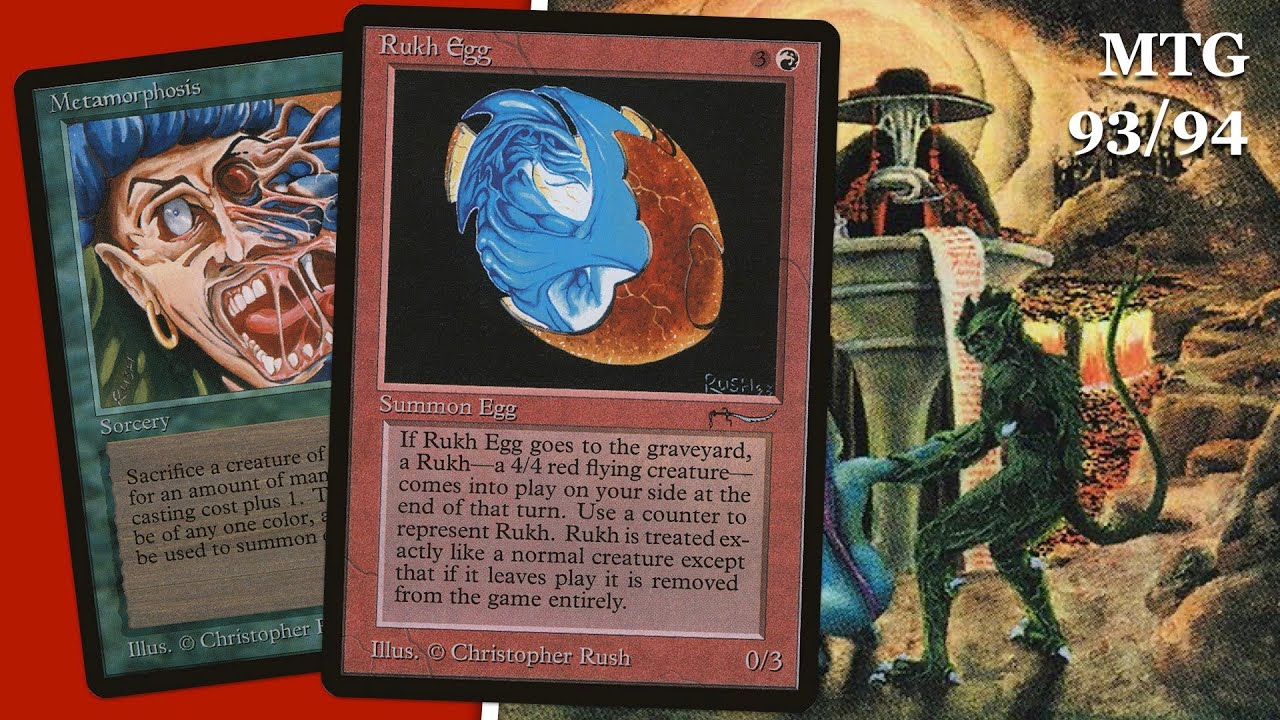 UBR Metamorphosis vs Mono Black Thrulls, MTG 93/94 Theme Decks 