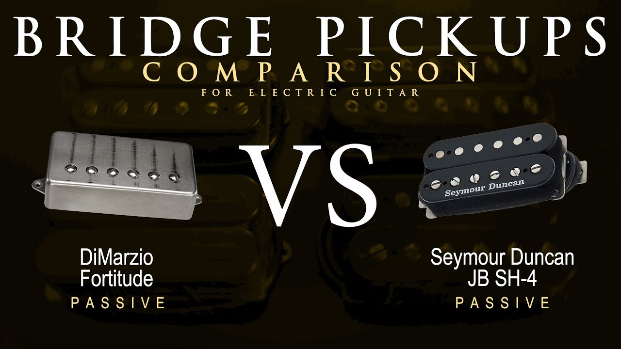 DiMarzio FORTITUDE vs Seymour Duncan JB SH-4 - Bridge Guitar Pickup Comparison Tone Demo