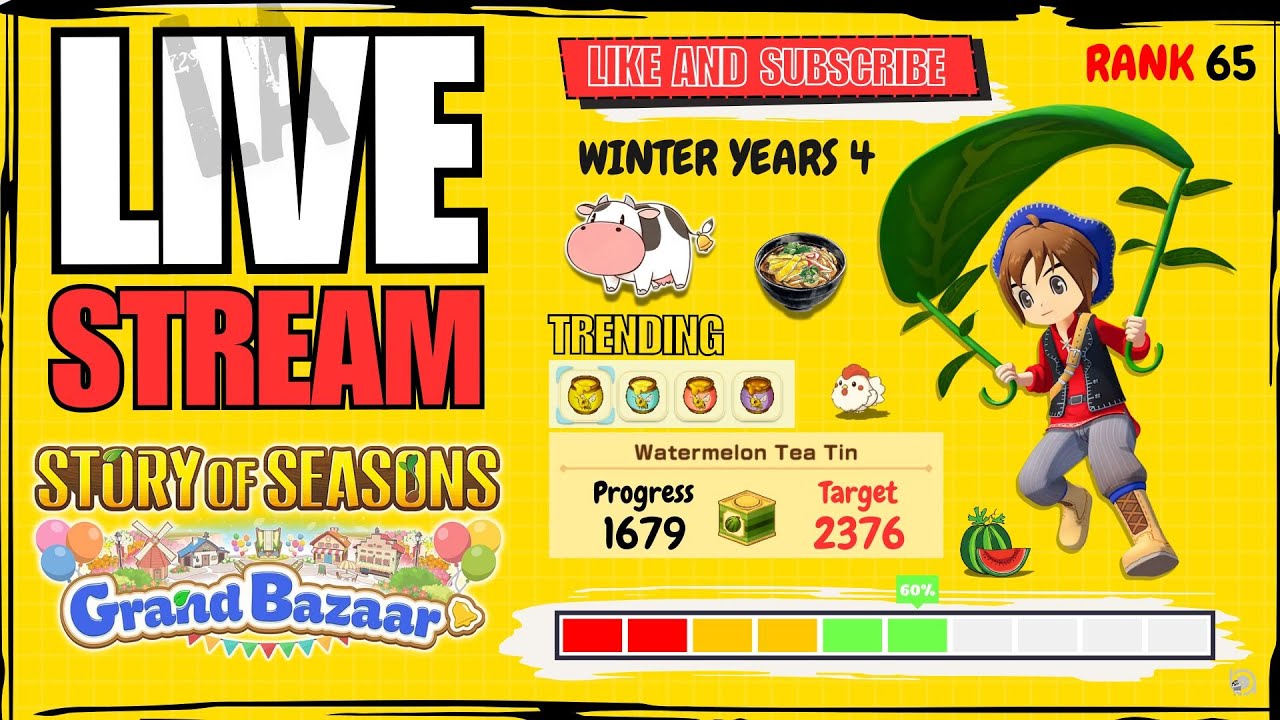 🔴Coba dapatkan Hewan SSR [Story Of Season Grand Bazaar Winter Years 4]