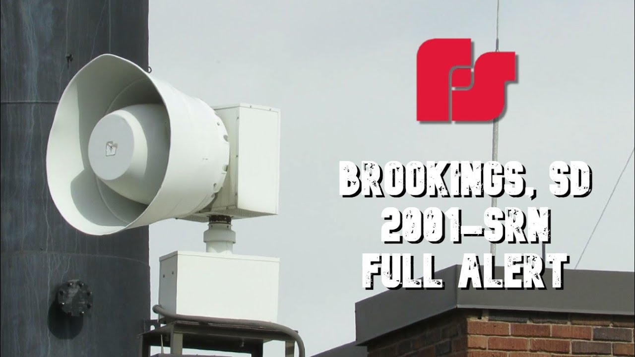 Federal Signal 2001-SRN Siren Test - Brookings, South Dakota