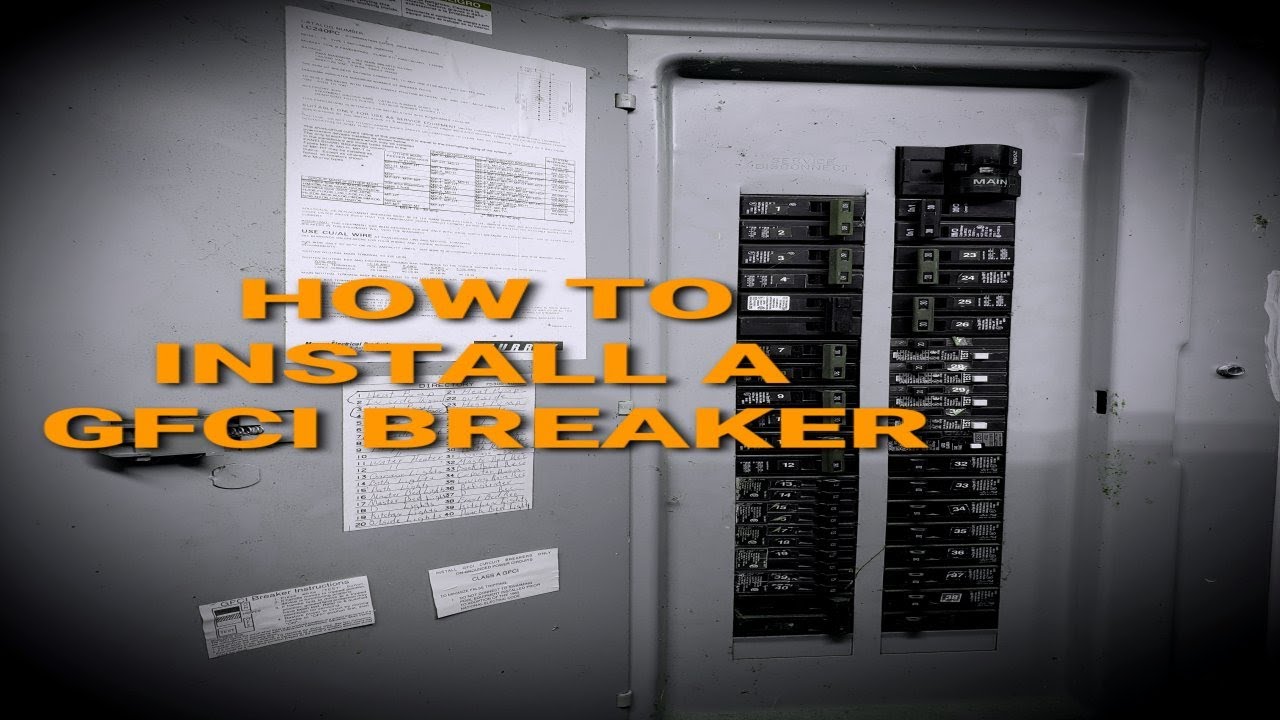 How to install a GFCI Breaker. If I can do it, you can do it!