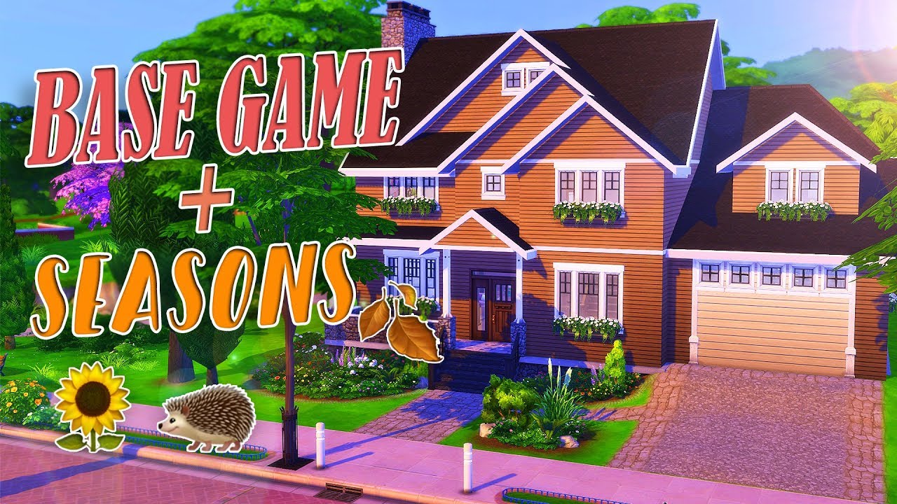 BASE GAME + SEASONS // THE SIMS 4 SPEED BUILD