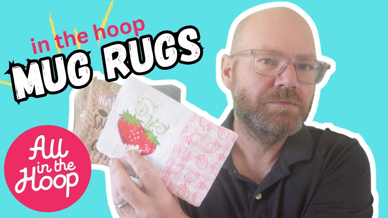 In The Hoop Mug Rugs #inthehoop #machineembroidery #embroiderydesign #inthehoop #ith