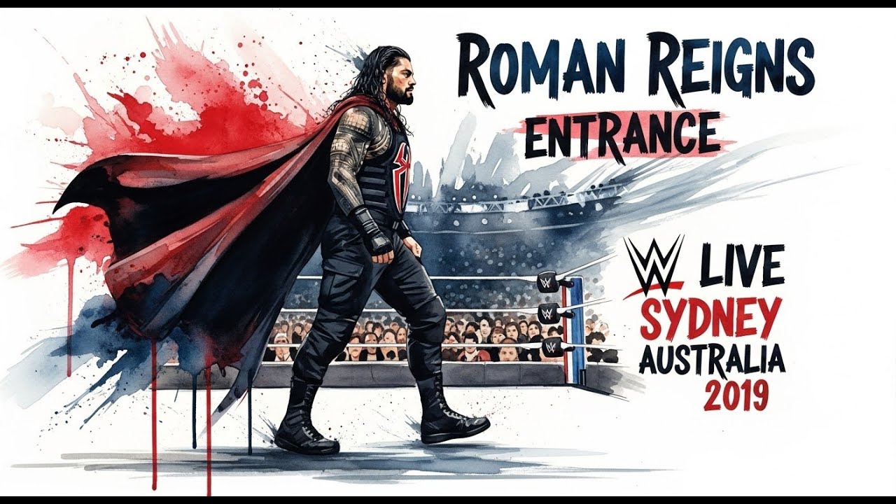 Roman Reigns & Daniel Bryan Entrance WWE Live Sydney 2019