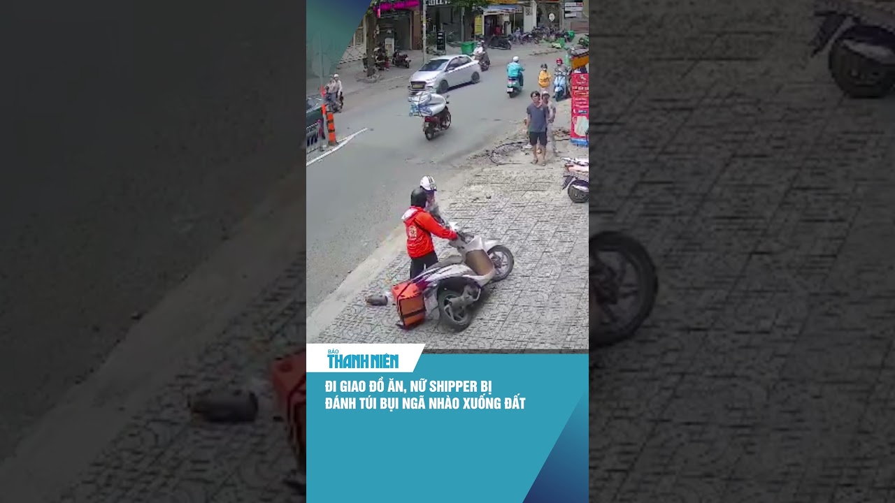 Đi giao đồ ăn, nữ shipper bị người đ&agrave;n &ocirc;ng đ&aacute;nh t&uacute;i bụi #shorts