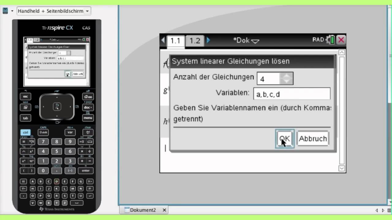 Steckbriefaufgaben mit dem TI nspire CX CAS