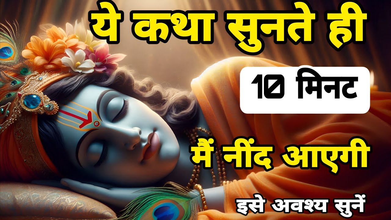 नींद क्यों नहीं आती? यह श्रीकृष्ण कथा सुनते ही 10 मिनट में नींद आ जाएगी Deep Sleep Story