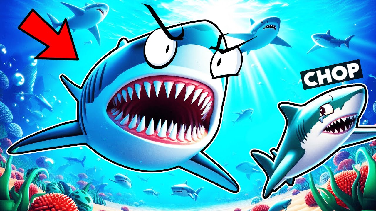 ROBLOX CHOP AND FROSTY PLAY SHARK EATING SIMULATOR