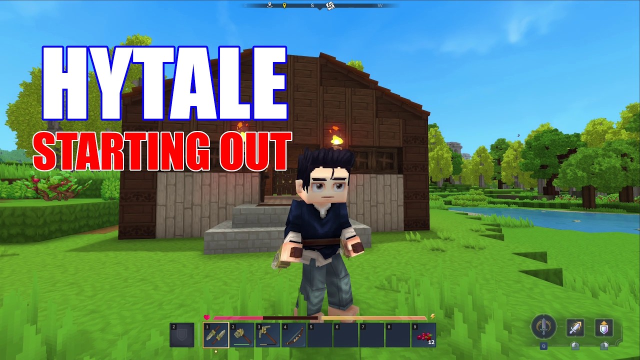 Hytale Survival Gameplay #1 – Starter Base, Crafting, Memories & Early Game Guide EP-01