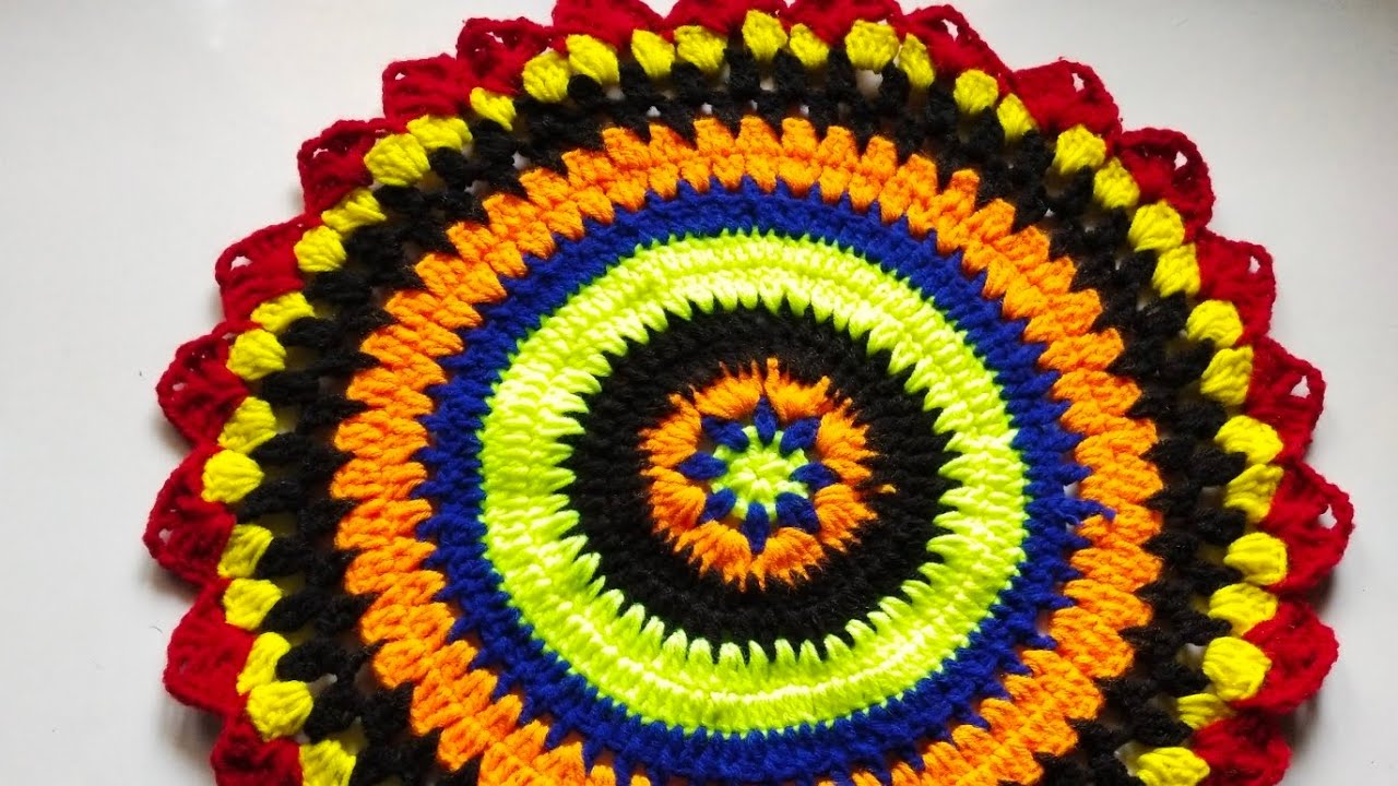Table mat || thalpos #1 How to crochet new thalpos design || Crochet table cloth || ଭୋଗଡାଲା ଘୋଡଣି