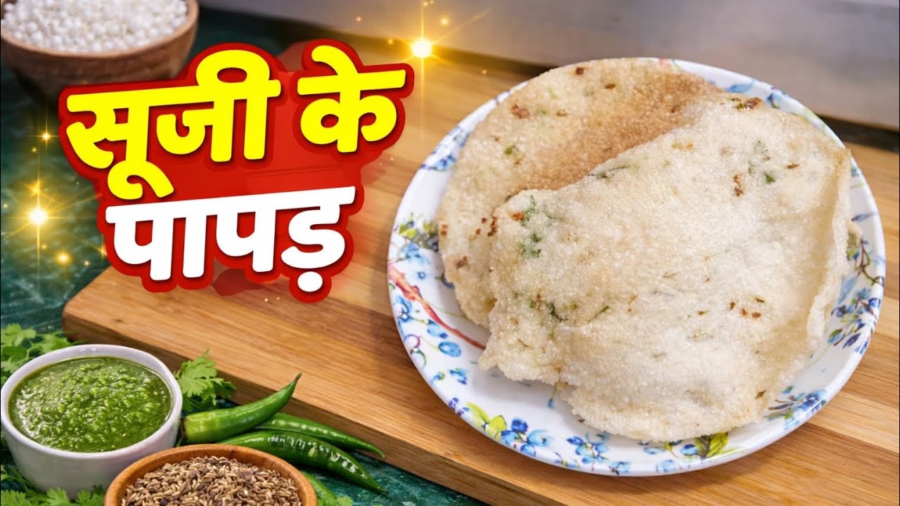 Suji ke papad
