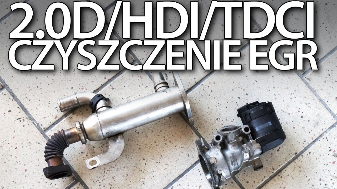 2.0HDI 2.0TDCi 2.0D zawór EGR, demontaż i czyszczenie