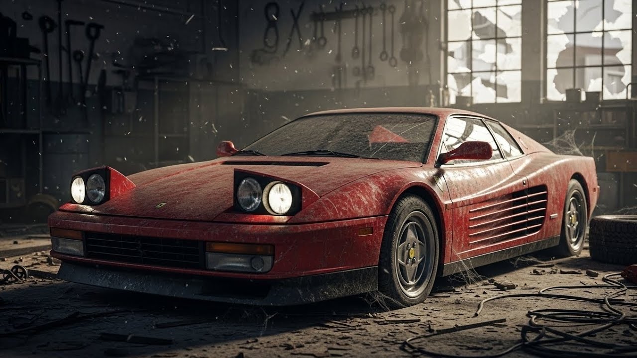 ASMR Car Restoration Full Rebuild of Ferrari Testarossa 1986 from Abandoned Condition to Looking New