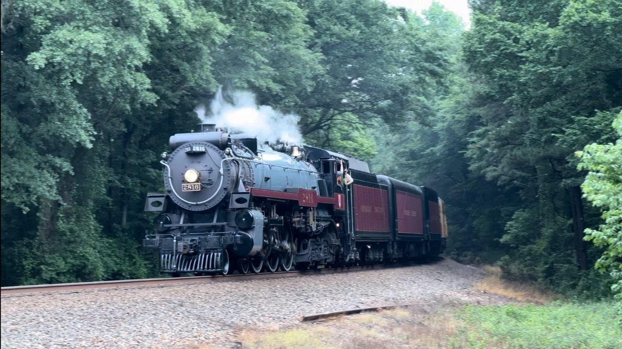 STEAM Over Rich Mountain and Caddo Lake! Chasing CP 2816 from Page, OK to Mooringsport, LA!