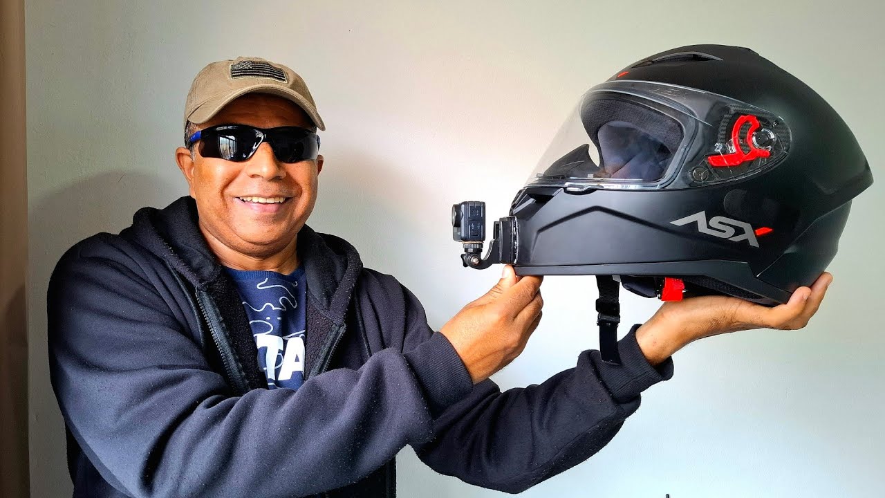 Suporte de Câmera Gopro no Capacete -1º Vídeo #moto #motociclistico #motorcycle #capacetes #motovlog