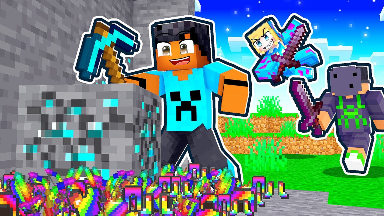 Tudo Que QUEBRO DROPA AVARITIA vs Caçadores no Minecraft