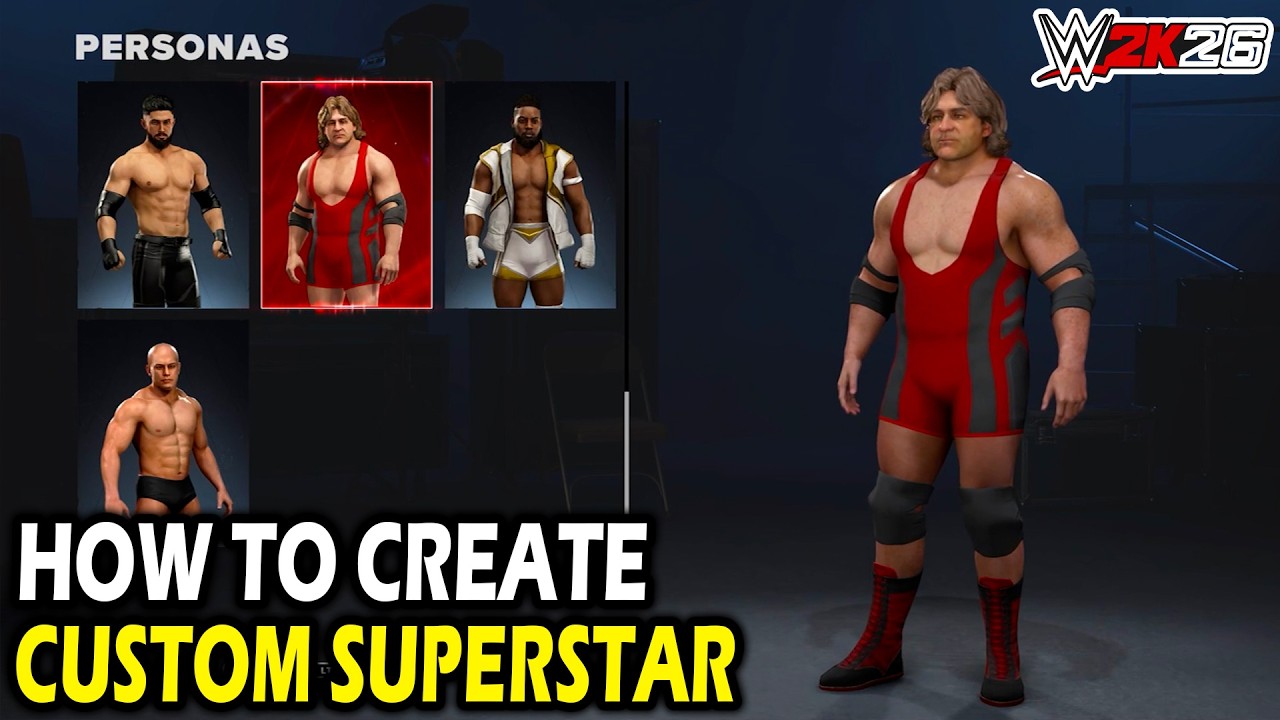 How to Create a Custom Superstar in WWE 2k26