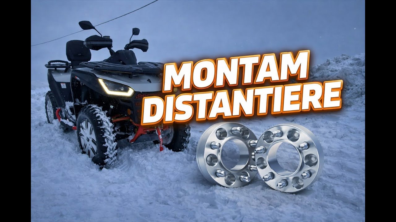 Am montat distanțiere pe ATV și l-am dus la limită