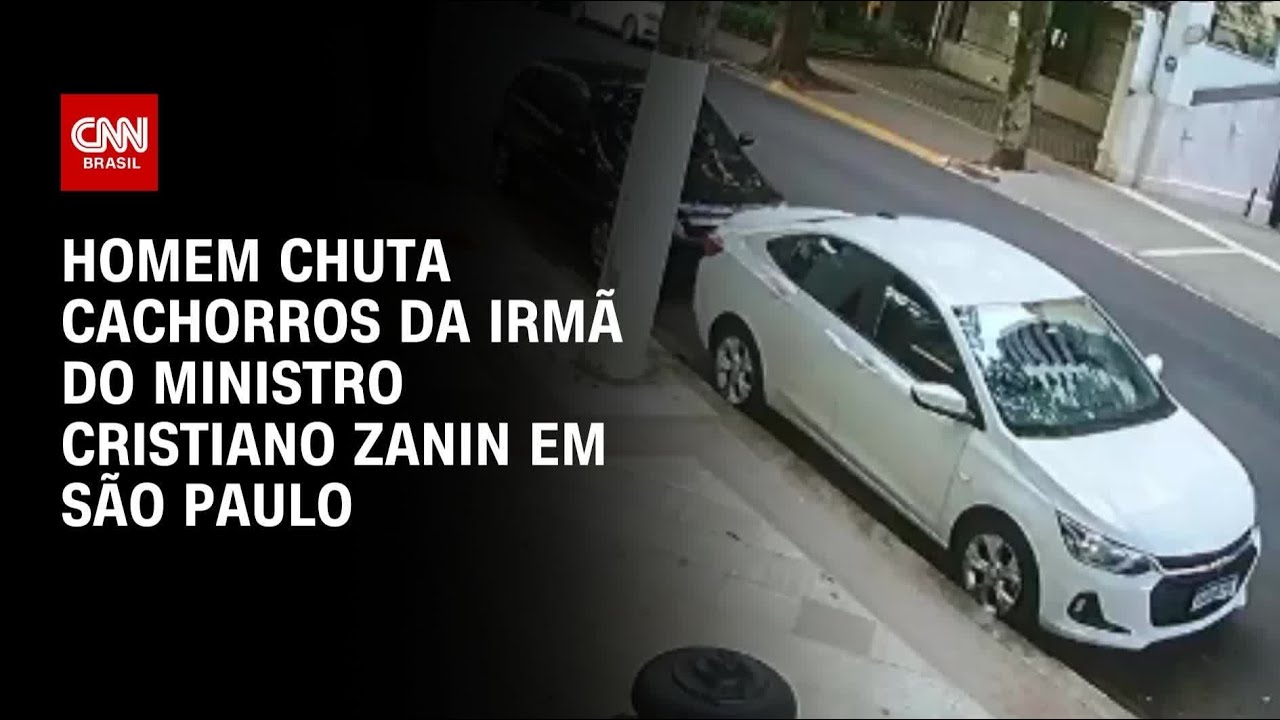 Homem chuta cachorros da irm&atilde; do ministro Cristiano Zanin em SP | CNN BRASIL