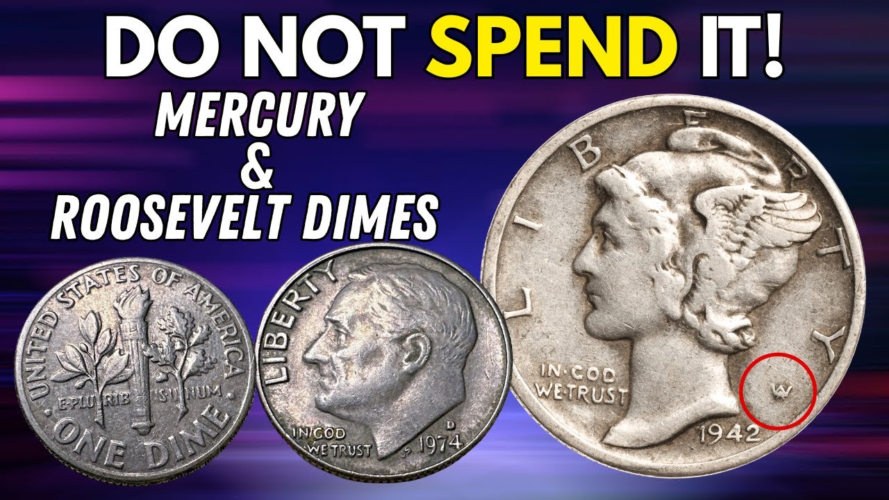 Top 5 Mercury & Roosevelt Dimes Worth BIG Money | Rare One Dime Coins to Look For!