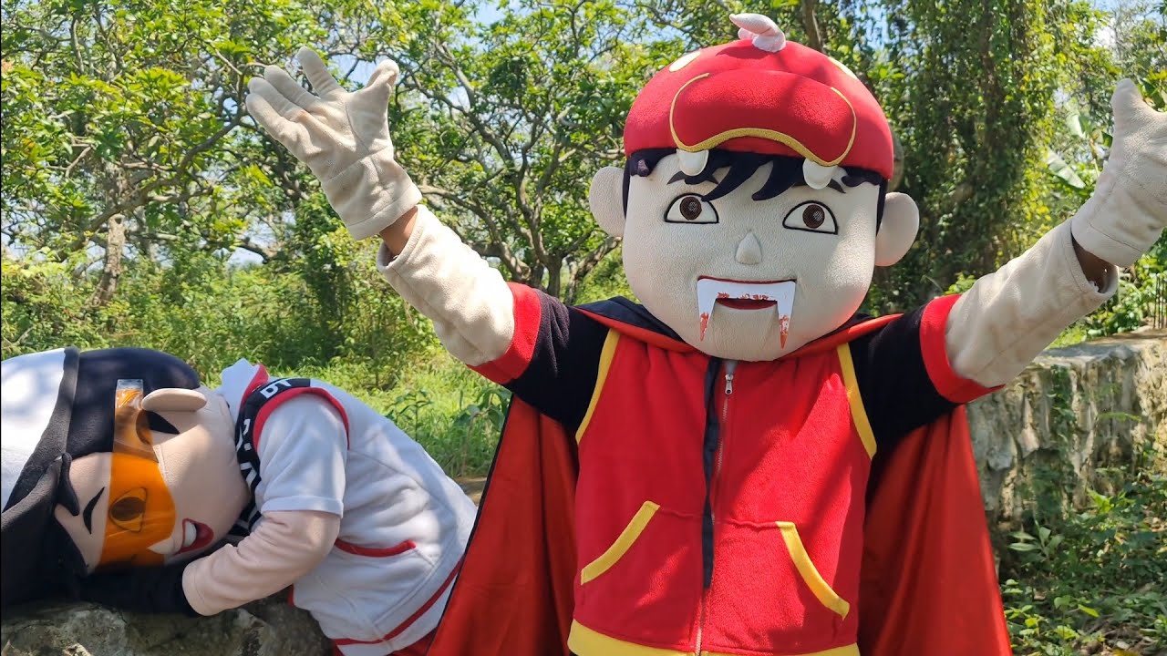 BADUT BOBOIBOY KERACUNAN JADI DRAKULA BADUT GOPAL LARI KETAKUTAN