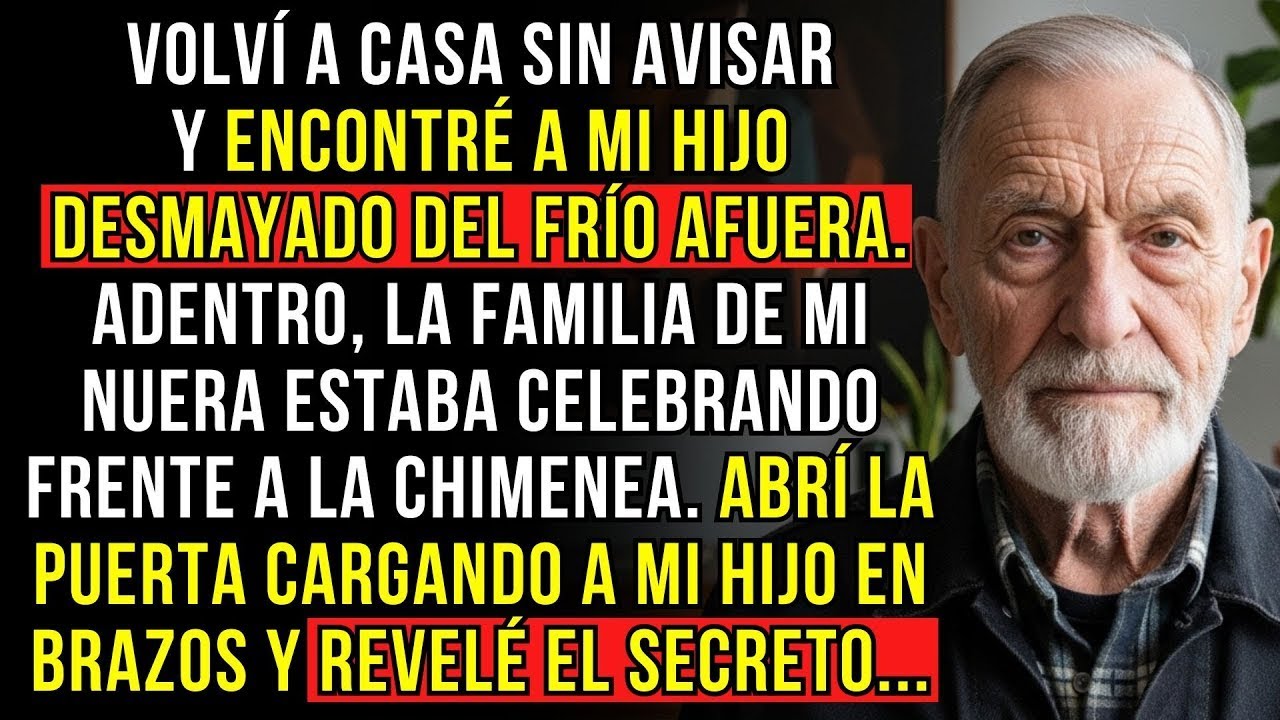VOLVÍ A CASA SIN AVISAR Y ENCONTRÉ A MI HIJO DESMAYADO DEL FRÍO AFUERA  ADENTRO, LA FAMILIA DE