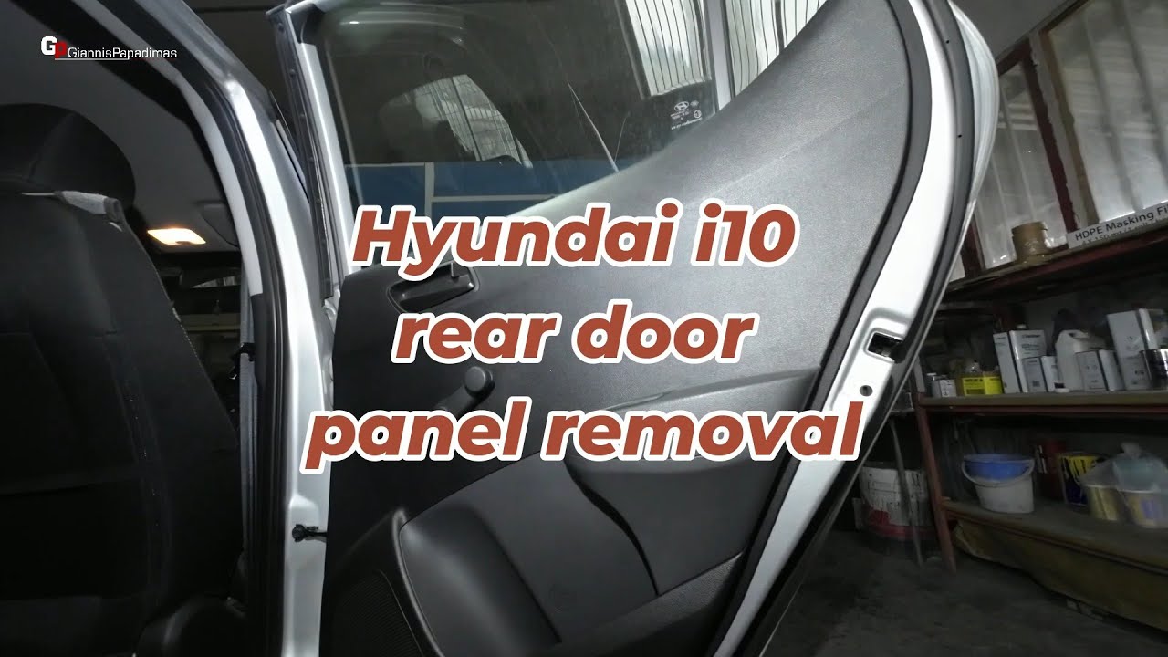 Hyundai i10  2013&ndash;2022  rear door panel removal