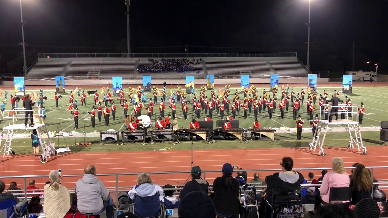 Vista Marching Band at Championships in Riverside 2017