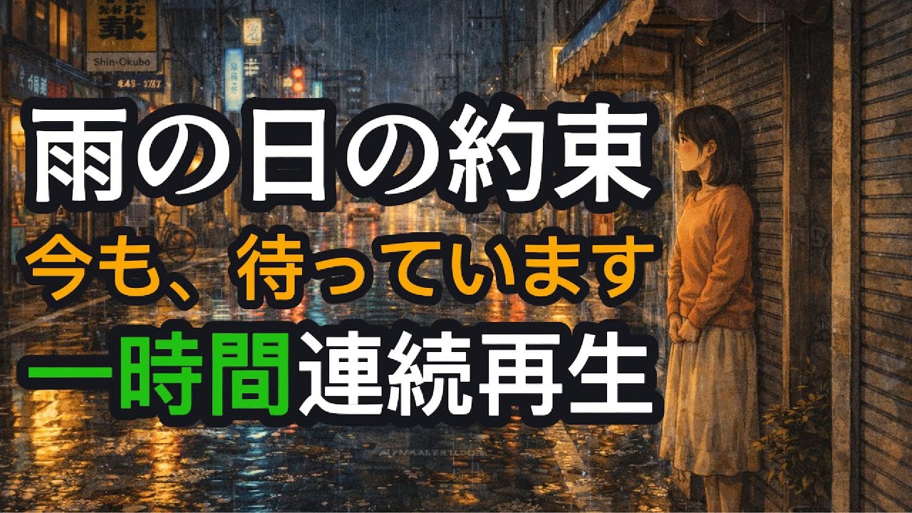 【作業用・睡眠用】雨の日の約束 (1時間ループ) 〜心に沁みる昭和ムード歌謡〜 / 雨音と酒と