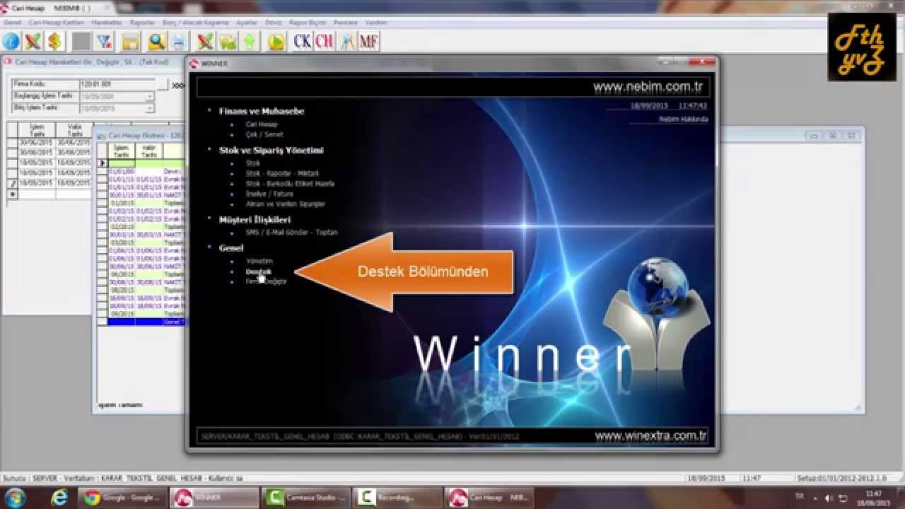 Nebim Winner Cari Hesap Kodu Nasıl Değiştirilir?