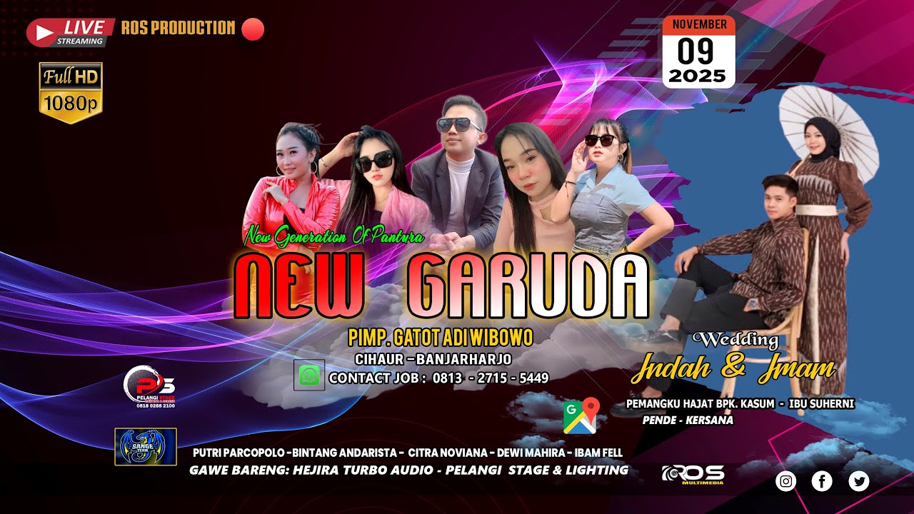 Live NEW GARUDA Wedding INDAH & IMAM PENDE  -  KERSANA MINGGU 09 NOVEMBER 2025 siang