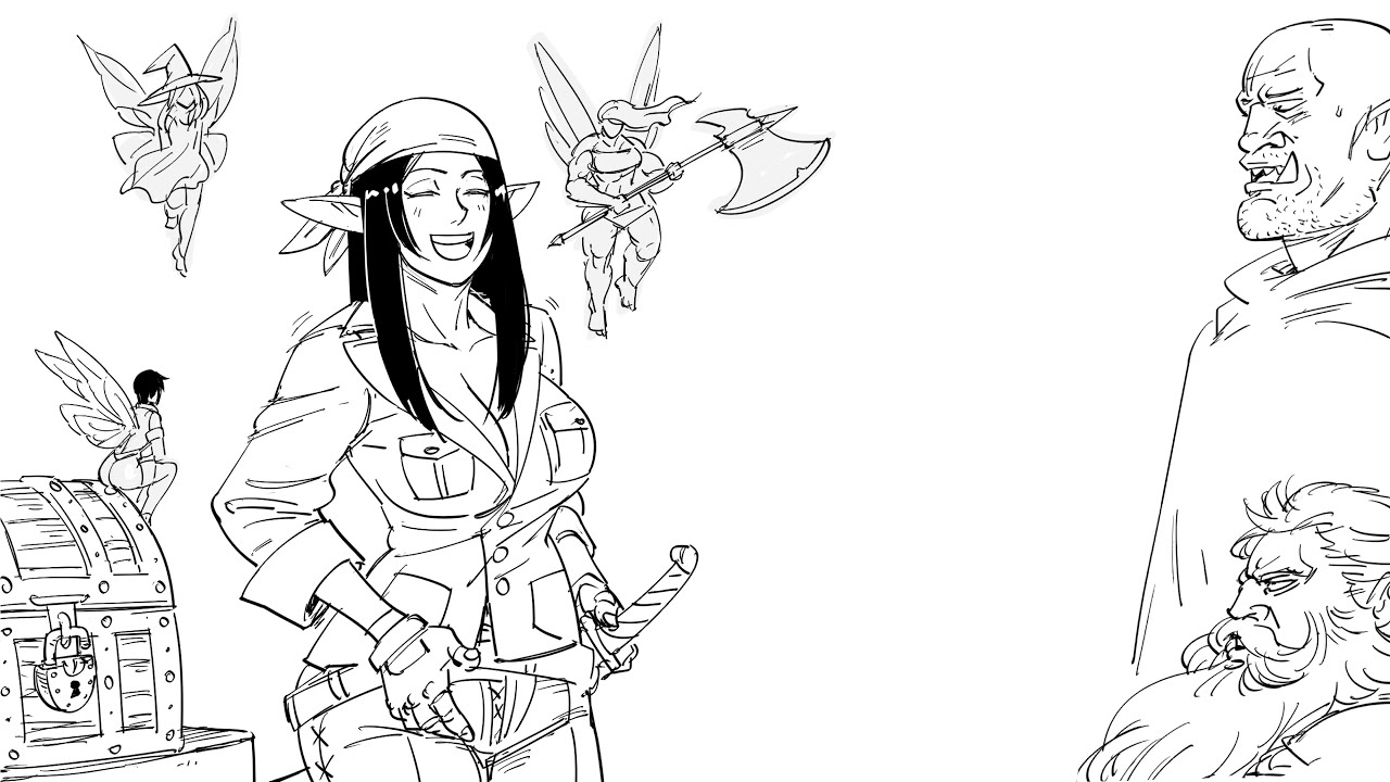 Elf Thief Exploit Fairies Party| Baalbuddy comic