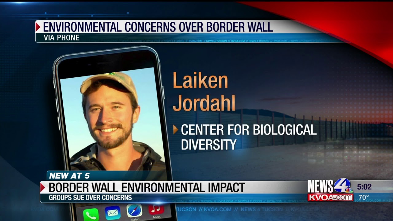 Environmental groups say border wall threatens wildlife