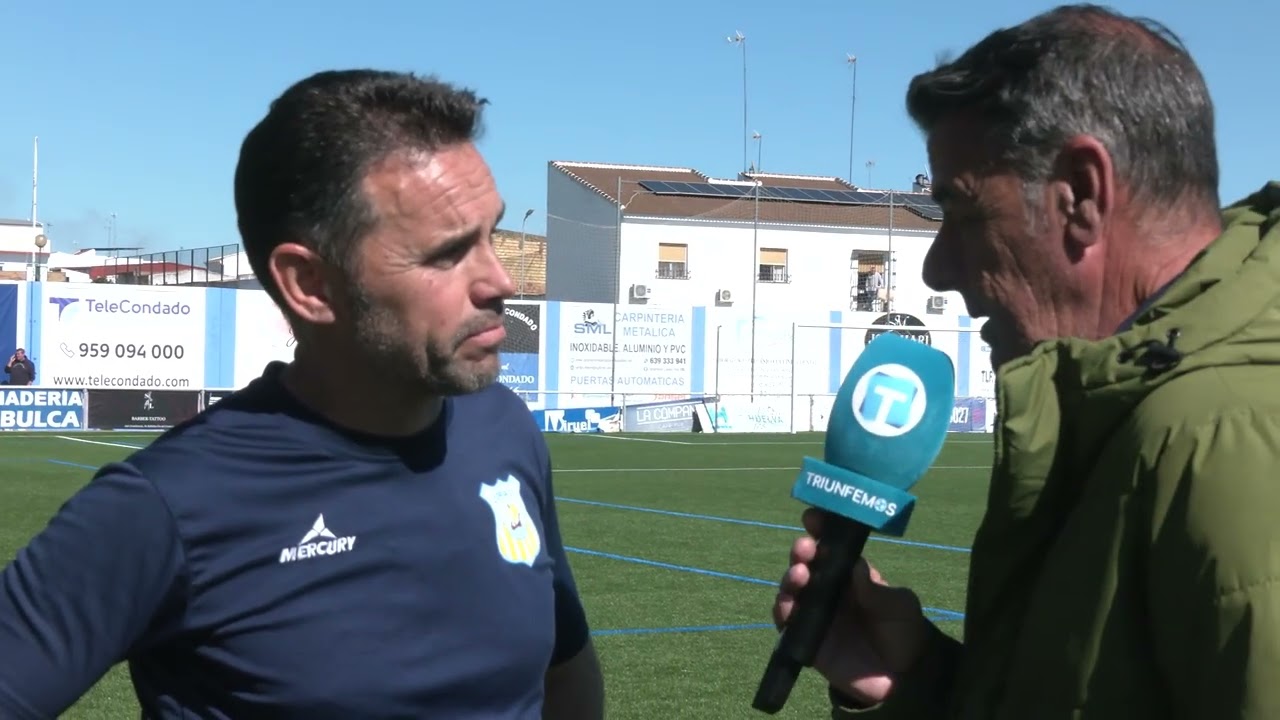 Dioni Arroyo. Entrenador del Coria CF. Post partido