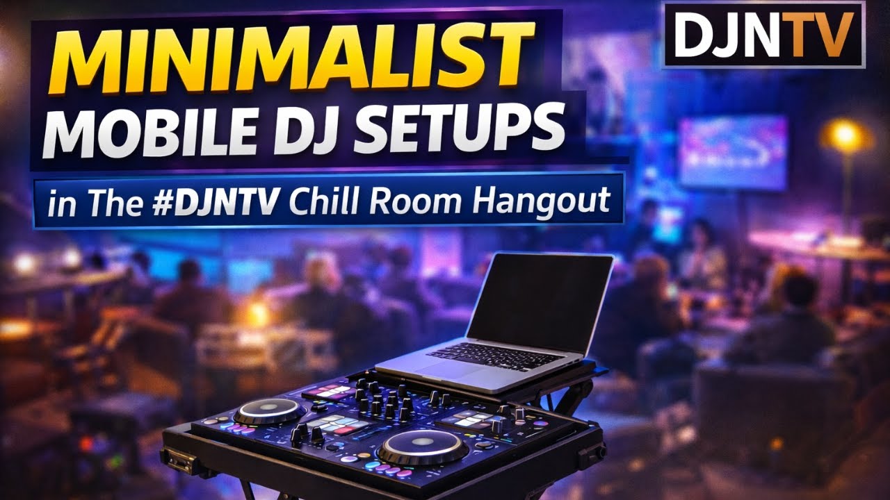 Minimalist Mobile DJ Setups in The #DJNTV Chill Room Hangout