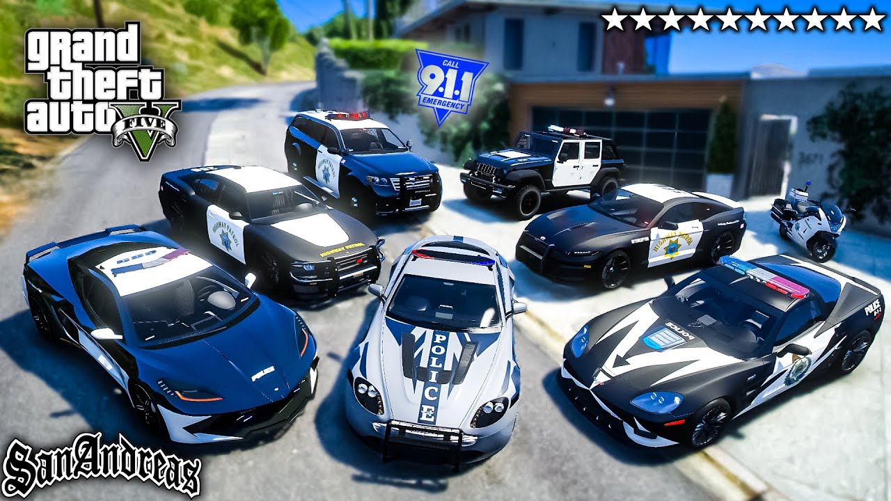 Stealing San Andreas HIGHWAY POLICE CARS in GTA 5!