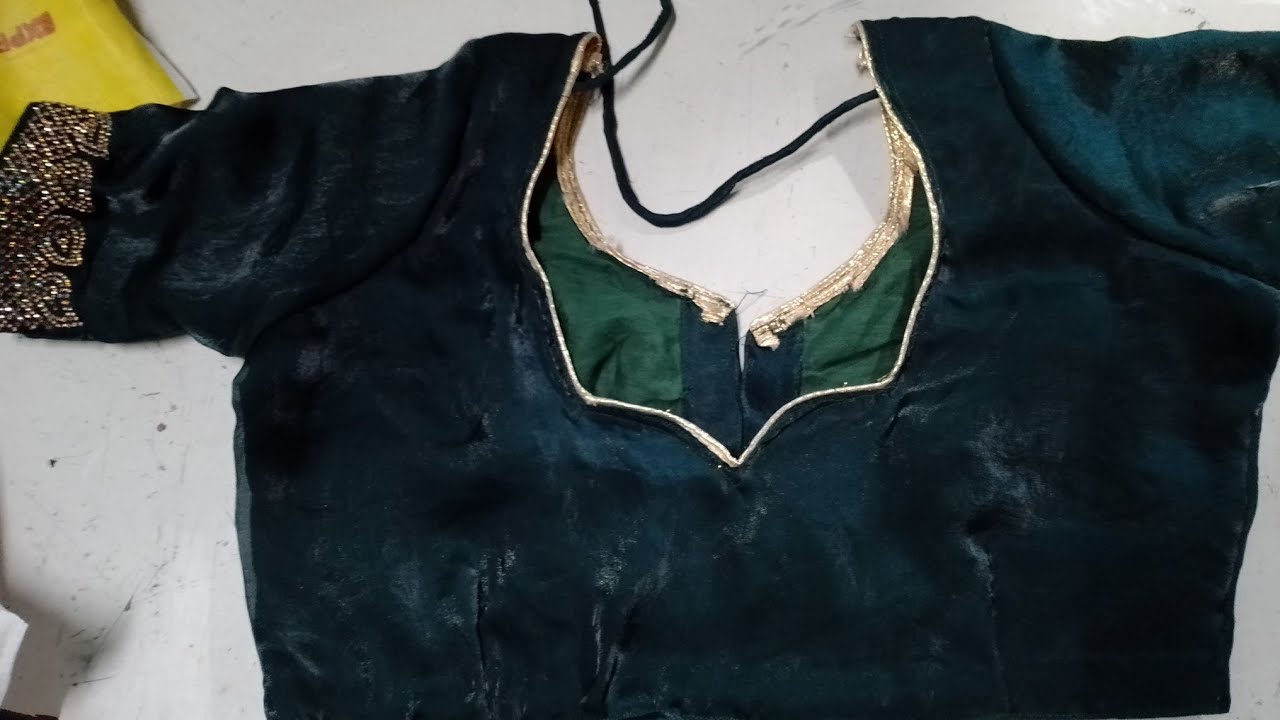Designer blouse design cutting and stitching back neck designs | Blouse Back Neck Designs |Back Neck
