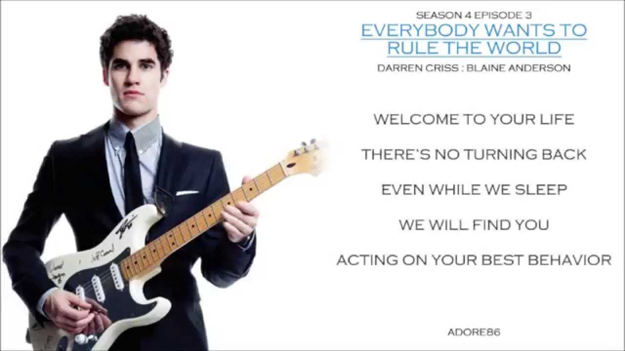 Glee _ Everybody Wants To Rule The World Lyrics