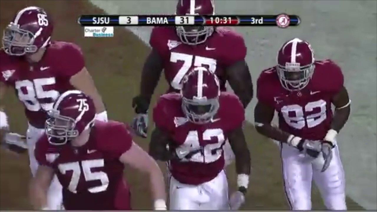 2010 San Jose State vs. #1 Alabama Highlights