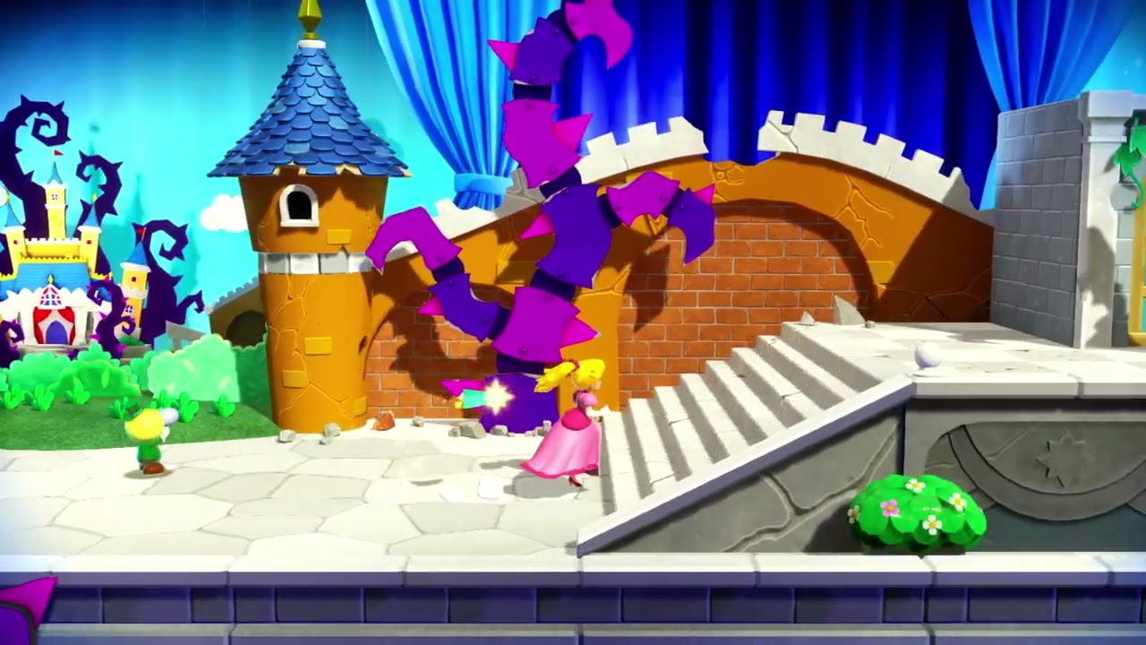 I play Princess Peach Showtime with Allison part1