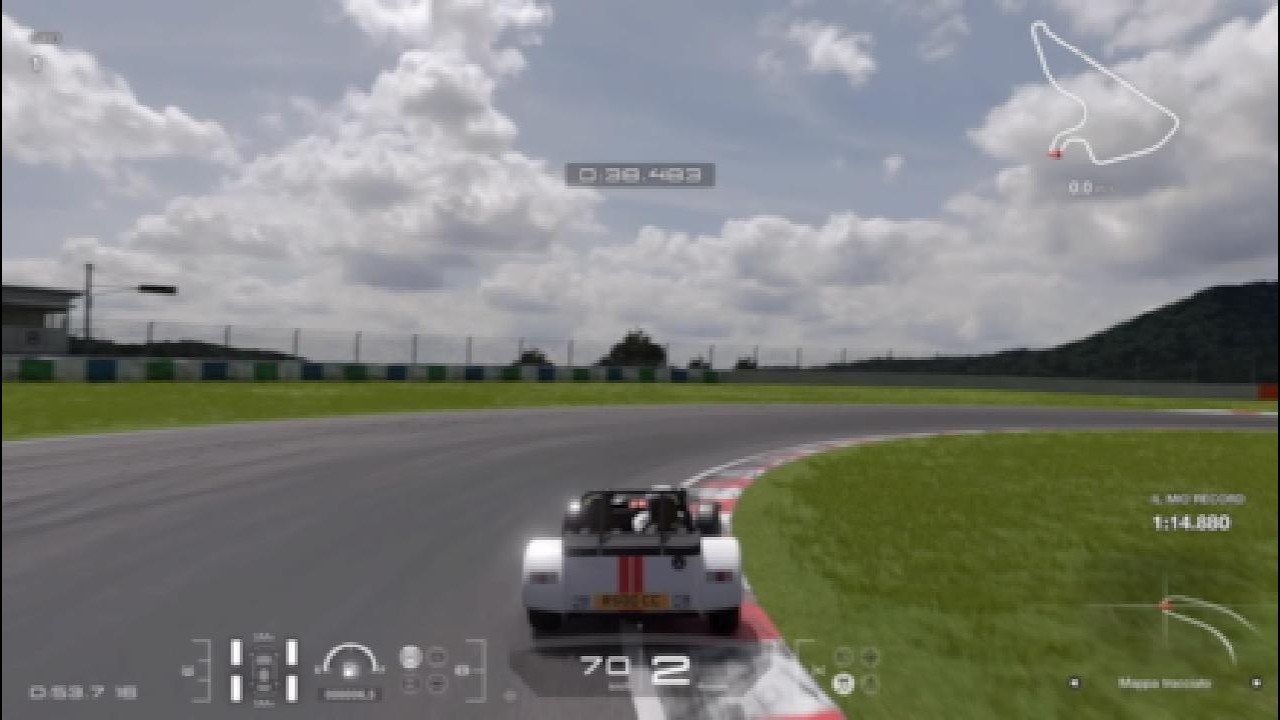 GT7 Lap Time Challenge - Caterham Seven Superlight R500 - Autopolis Shortcut Course