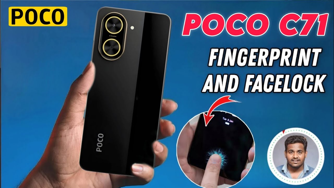 POCO C71 Fingerprint Screen Lock | Fingerprint & Facelock | POCO C71 Display Fingerprint Settings🔥